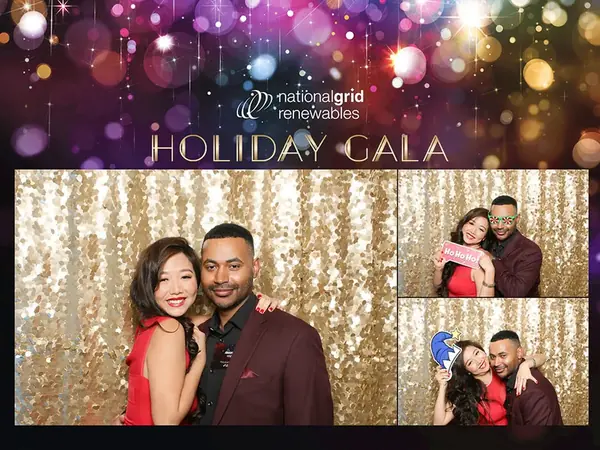 Corporate holiday party photo booth print