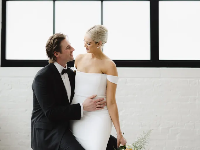 Bride and groom at a Minneapolis wedding